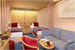 View description of an interior stateroom