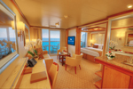 Obrázek kajut pro paluby Emerald, Dolphin, Caribe, Baja, Aloha, Riviera a Marina na lodi Royal Princess