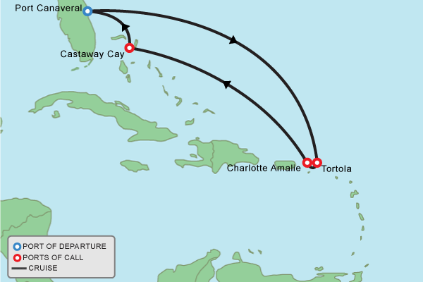 7 Night Eastern Caribbean On Disney Treasure 