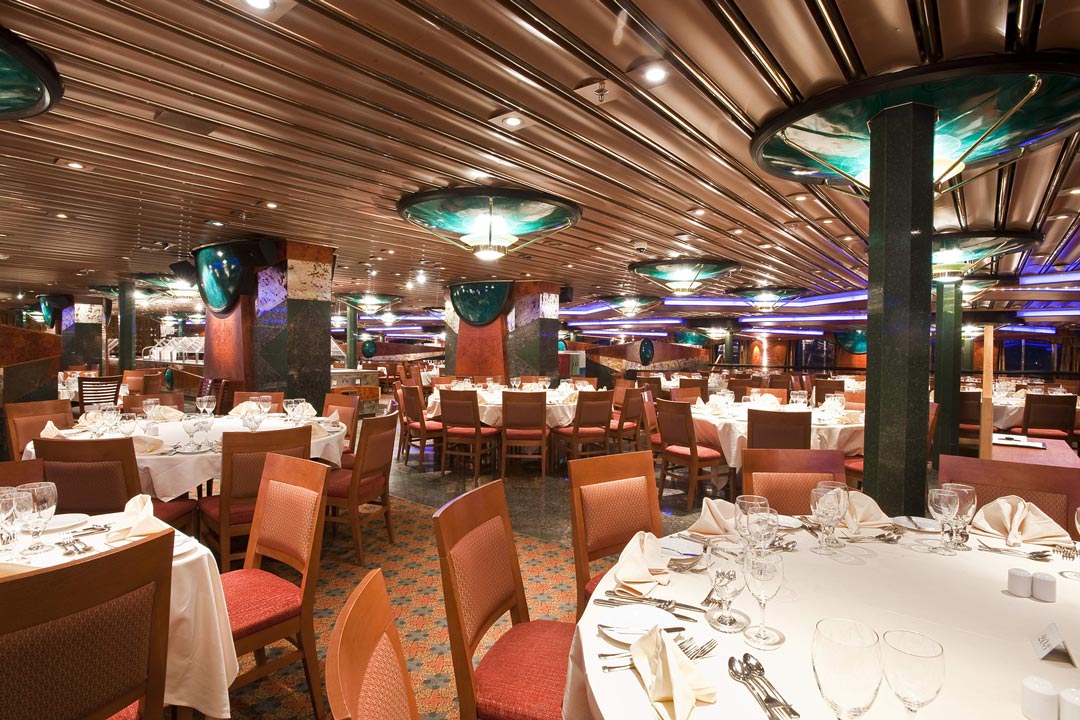 Carnival Elation Main Dining Room Menu