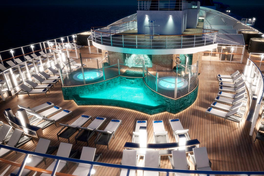 MSC Yacht Club: Sun Deck & Whirlpool